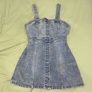 Light Acid Wash Denim Dress